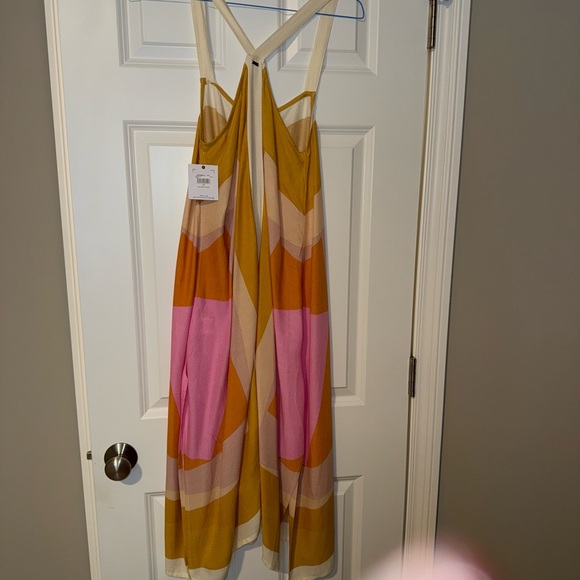 O'Neill Multicolor Backless Dress with Yellow and Pink Accents - Picture 4 of 5
